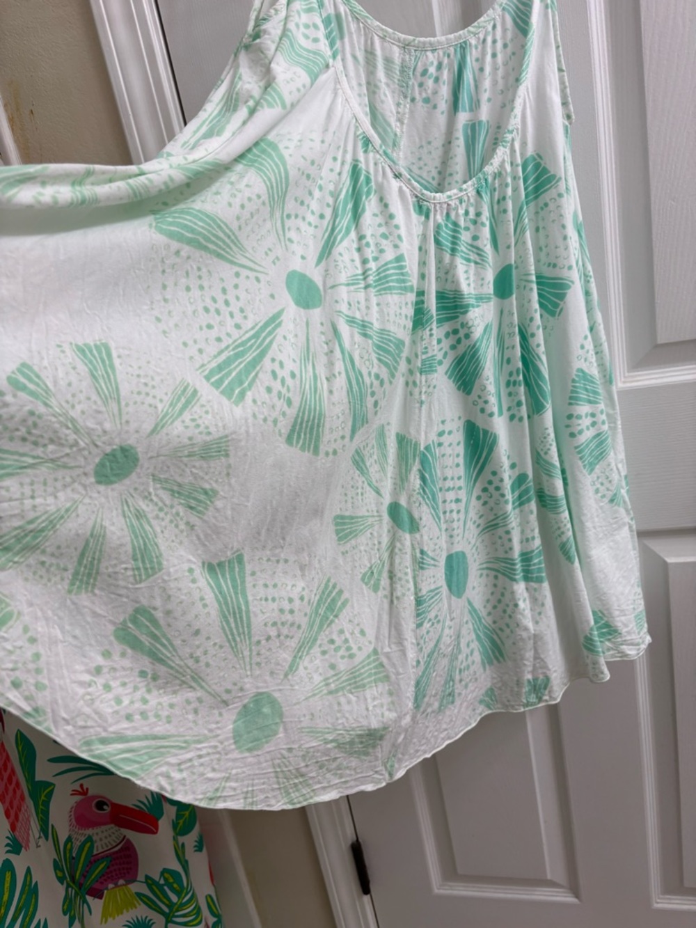 Otaheite Hawaii mini dress spring summer flowy beach vacation - Picture 6 of 9